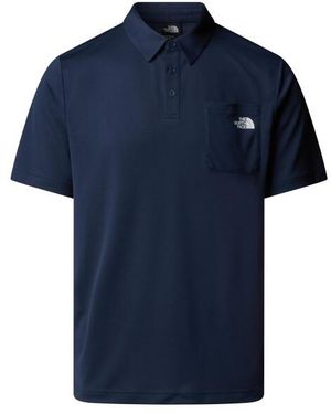 The North Face M Tanken Polo Sport Polo Korte Mouw - Blauw