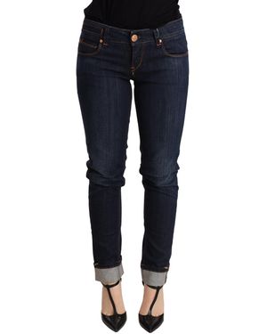 Acht Skinny Jeans Donker Was - Blauw
