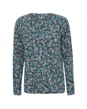 Fransa Blouse 20611047-201785 - Blauw