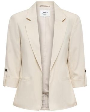 ONLY Onlcaro-Isola 34 Unlined Blazer Tlr - Naturel