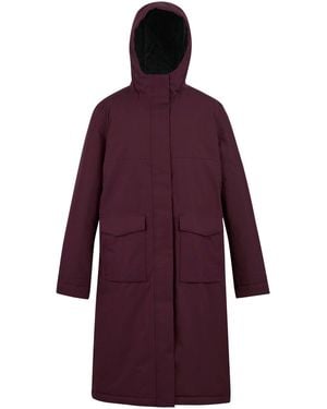 Regatta Ladies Yarli Longline Waterproof Jacket (Fig/ - Purple
