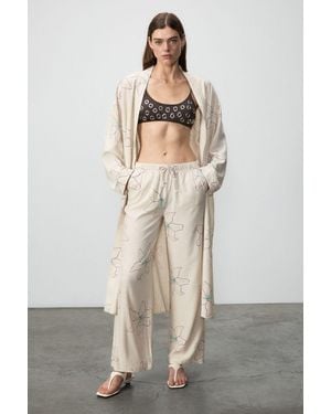 Grimelange Straight-Leg Pull-On Trousers - Natural