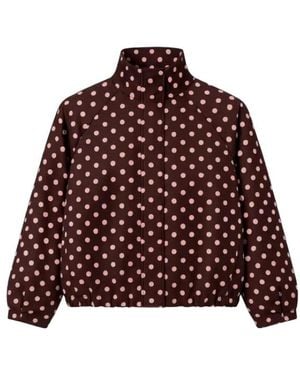 Vero Moda Vmkayla High Neck Jasje Met Polkadots - Paars