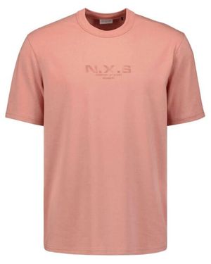 No Excess T-Shirt Crewneck Graphic Coral - Roze