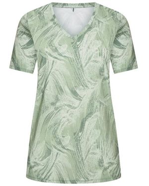 Plus Basics Top Korte Mouw 18 261 042 - Groen