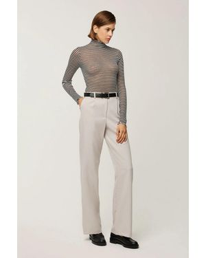 Hiccup Straight Leg Suit Trousers - Natural