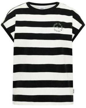 Cecil Top 325297 Palm Breeze - Zwart