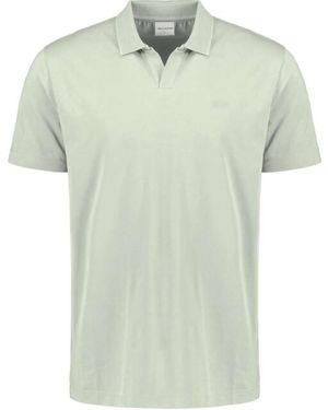 No Excess Polo V Solid Stretch Mint - Groen