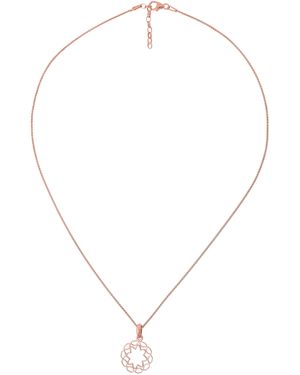 Orphelia 'Jasmine' 925 Sterling Chain With Pendant - Metallic