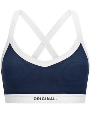 Schiesser Vrouwen Bustier Doppelripp - Blauw