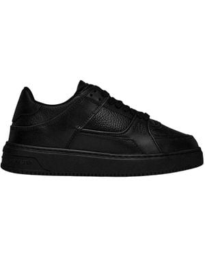 Represent Apex Platte Trainers Met Paneel (Drievoudig) - Zwart