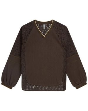 Summum Top Lange Mouw 3S5338-30765 - Bruin