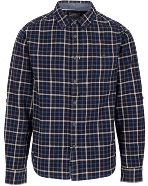 Trespass Withnell Checked Cotton Shirt - Blue