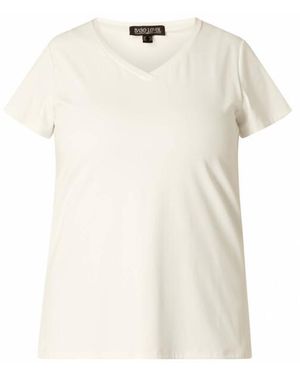 Base London Top Korte Mouw 7000114 - Naturel