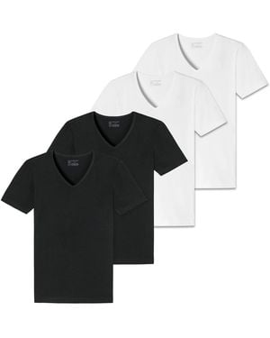 Schiesser T-Shirt - Zwart
