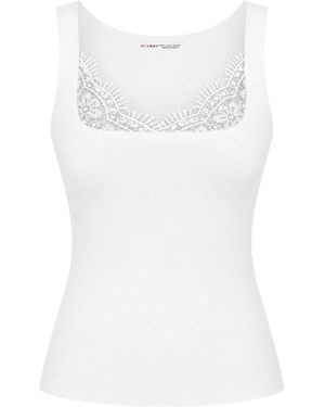 MixRay Cotton Tank Top - White