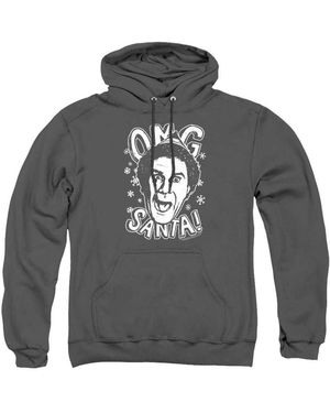 Elf Omg-Kerstman-Hoodie Voor Volwassenen (Houtskool) - Grijs