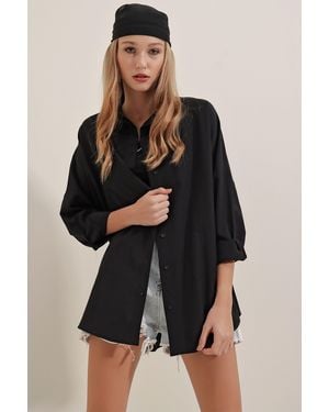 Bigdart Oversized Poplin 2-Pack Shirt - Black