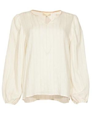 Maicazz Mouranti Blouse Sp26.20.516 Sand Stripe - Wit