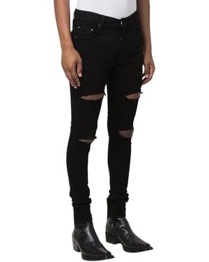 Amiri Slim Fit Thrasher Plus Denim Jeans Cotton - Black