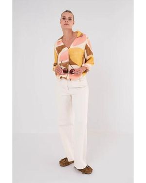 Maicazz Jolene Blouse Su26.20.004 Boho Geo - Wit