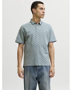 Jack & Jones Jprpaulos Play Aop Blu. Ss Polo - Blauw