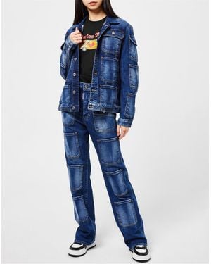 DSquared² Tactical Jean Denim Jacket - Blue