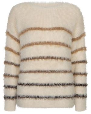 Red Button Rb Sweet Fuzzy Stripe - Naturel