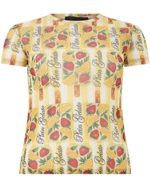 Philipp Plein Tulle Sexy Pure Fit T-Shirt Gelato - Metallic