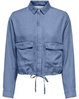 ONLY Onlcharis Life Ls Jacket Wvn Cc - Blauw