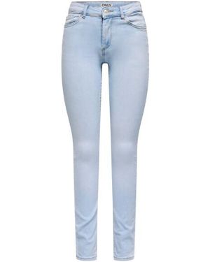ONLY Onlblush Mid Skinny Dnm Tai006 Licht - Blauw