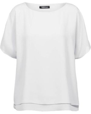 FRANK WALDER Blouse Korte Mouw S62303102 - Wit