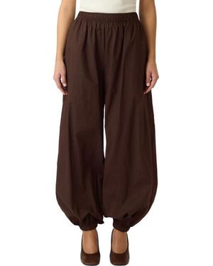 Y.A.S Yas Melvo Hw Balloon Pant S. Coffee Bean - Bruin