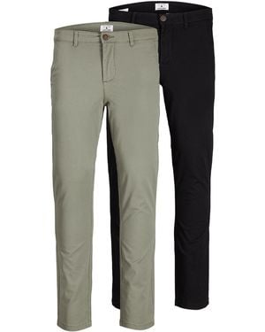 Jack & Jones Jack&Jones Multi-Pack Trousers, Marco Paspel Pockets Low Rise Chinos, 2 Pack - Multicolour