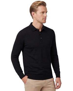 Profuomo Polo Lange Mouw - Zwart