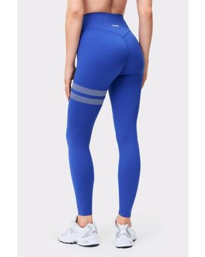 Stronger The Signature One Leggings Lange Trainingslegging - Blauw