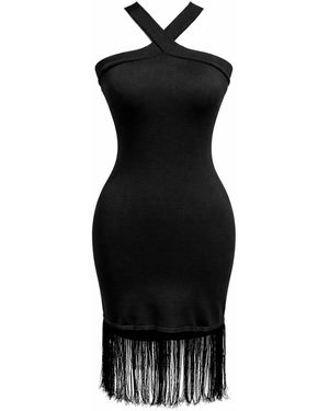 MixRay Cotton Maxi Dress - Black