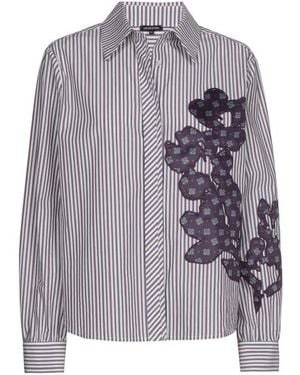 Caroline Biss Blouse Lange Mouw 4679 - Paars
