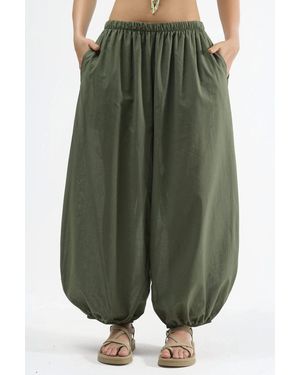 Busem Elastische Taille Ballon Broek - Groen