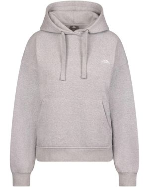 Trespass Ladies Reives Knitted Hoodie Marl) - Grey