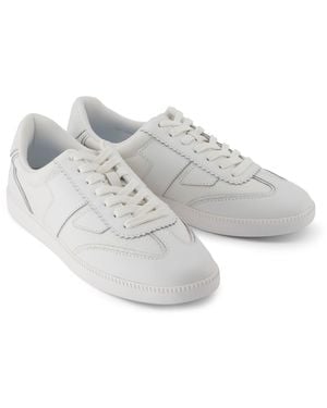 TOMS Collins Leren Vrouwen Witte Sneakers - Grijs