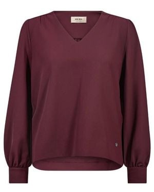 Mos Mosh Blouse Lange Mouw 181820 - Paars