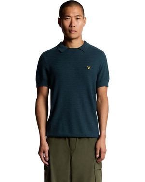 Lyle & Scott Herenpolo Met Korte Mouwen (Apres Marine) - Blauw