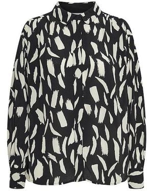 Fransa Blouse 20611261-200115 - Zwart