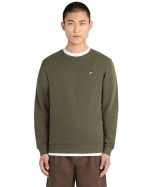 Lyle & Scott Lyle And Scott Crew Neck Weathirt - Groen