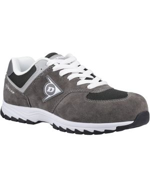 Dunlop Arrow Suede Charcoal/ Safety Trainers - Grey