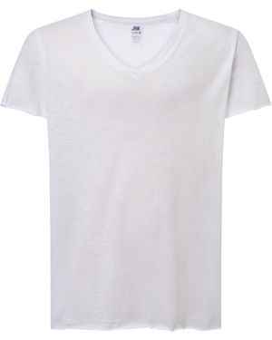 JHK Curves Slub T-Shirt - Wit