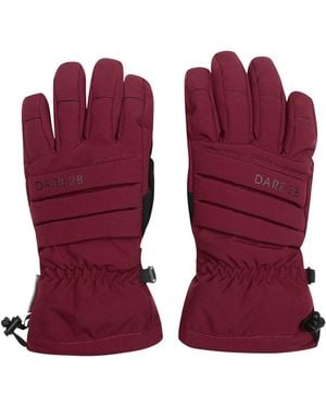 Dare 2b Ladies Charisma Iii Logo Ski Gloves (Fig) - Red