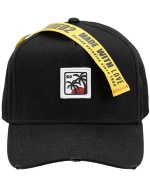 DSquared² Baseballpet Met D2-Patchlogo - Zwart