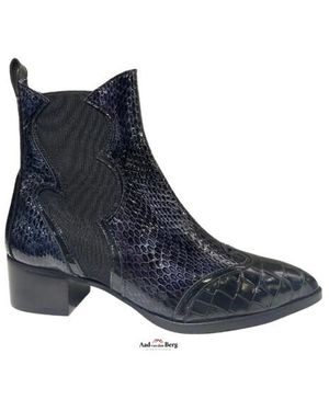 Pertini Damesschoenen Enkellaarsjes - Blauw